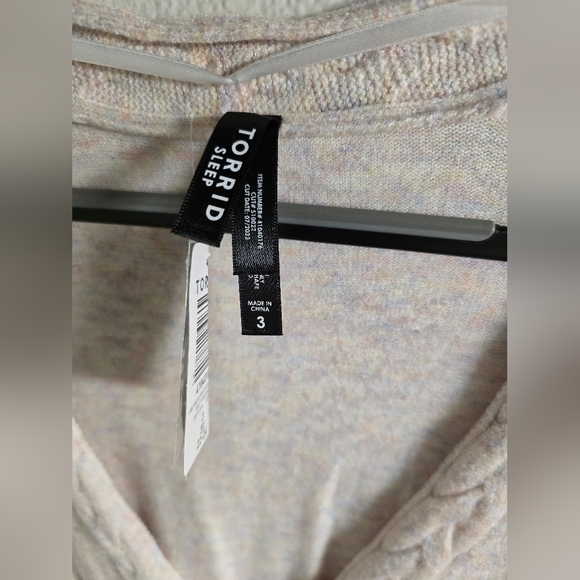 Torrid Sleep Cardigan Light Pink - Picture 3 of 5